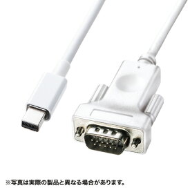 【4/25限定！抽選で100%P還元+10％OFFクーポン】ミニDisplayPort-VGA変換ケーブル ホワイト 5m KC-MDPVA50 サンワサプライ