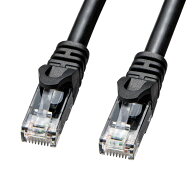 【最大1000円OFFクーポン配布中】屋外用防水カテゴリ6A LANケーブル 10m ブラック KB-T6AWP-10BK サンワ…