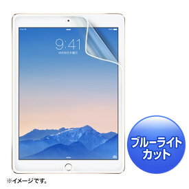 【最大2000円OFFクーポン配布中】iPad Air 2用ブルーライトカット液晶保護指紋反射防止フィルム LCD-IPAD6BCAR サンワサプライ