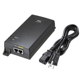 【最大2000円OFFクーポン配布中】【訳あり 新品】PoEインジェクター 75W 電源内蔵 ギガ転送 壁掛け IPカメラ IEEE802.3bt LAN-GIHINJ6 サンワサプライ ※箱にキズ、汚れあり