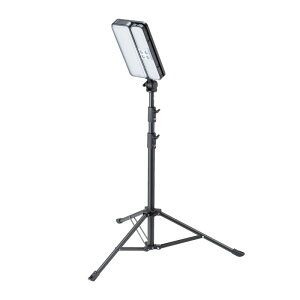 LED投光器 充電式 屋外 三脚付 USB充電 ソーラー充電対応 3000ルーメン LED着脱可能 LED-FL3 サンワサプライ