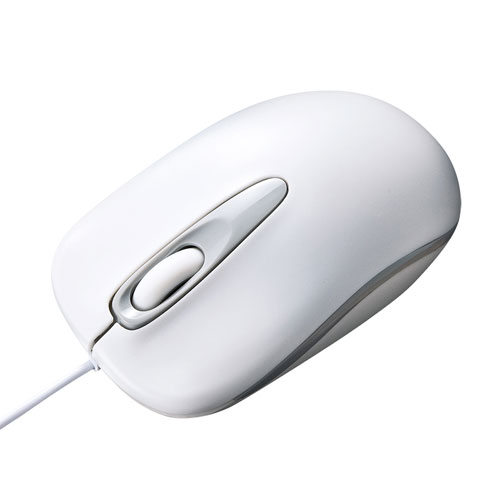 光学式マウス 有線 3ボタン USB ホワイト MA-R115W サンワサプライ ※箱にキズ、汚れあり