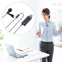 【最大2000円OFFクーポン配布中】【訳あり 新品】高性能USBピンマイク MM-MCU12BK サンワサプライ ※箱にキズ、汚れあり