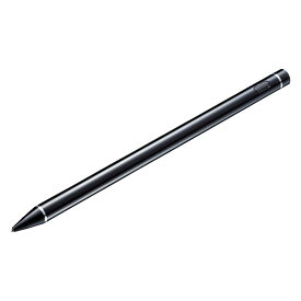 タッチペン 充電式 極細 長く/細いタイプ 168mm/直径8.9mm ブラック PDA-PEN46BK サンワサプライ【ネコポス対応】