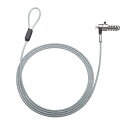 【最大1500円OFFクーポン配布中】セキュリティワイヤー Nanoスロット 4桁ダイヤル錠 一体型 SLE-40S サンワサプライ【…