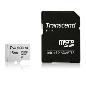 �y�ő�2000�~OFF�N�[�|���z�z���zTranscend microSDHC�J�[�h 16GB Class10 UHS-I SD�ϊ��A�_�v�^�t�� TS16GUSD300S-A�y�l�R�|�X�Ή��z