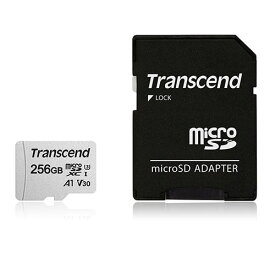 【最大2000円OFFクーポン配布中】Transcend microSDXCカード 256GB Class10 UHS-I U3 UHS-I U1 V30 A1 SD変換アダプタ付き TS256GUSD300S-A【ネコポス対応】