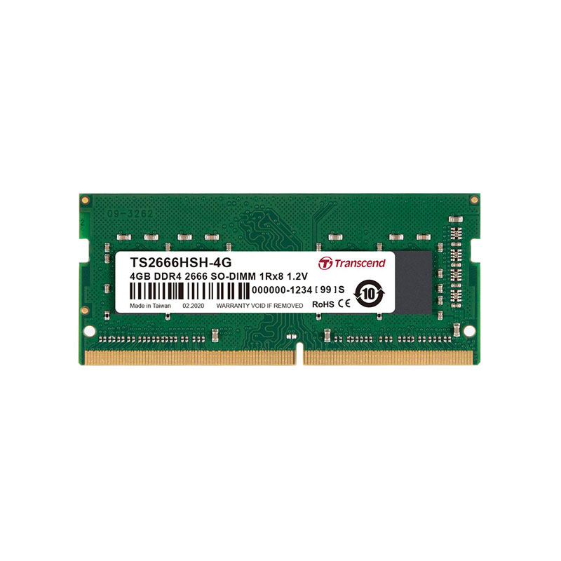 ノートPC用メモリ Transcend 新着セール 4GB 在庫処分 DDR4-2666 PC4-21300 受注発注品 TS2666HSB-4G SO-DIMM ネコポス対応 TS2666HSH-4G