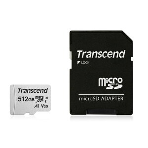yő2000~OFFN[|zzzmicroSDXCJ[h Transcend 512GB Class10 UHS-I U3 UHS-I U1 V30 A1 SDϊA_v^t TS512GUSD300S-AylR|XΉz