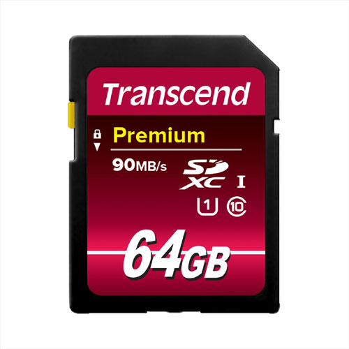 Transcend社製 SDXCカード 64GB Class10 Premium ●手数料無料!! UHS-I対応 数量限定アウトレット最安価格 ネコポス対応 TS64GSDU1