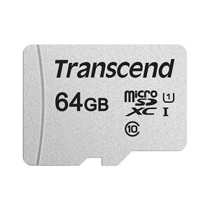 Transcend microSDXC�J�[�h 64GB Class10 UHS-I TS64GUSD300S�y�l�R�|�X�Ή��z