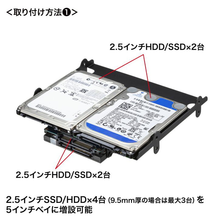 楽天市場】HDD/SSD変換マウンタ 2.5インチ最大4台 TK-HD3 サンワサプライ : イーサプライ 楽天市場店