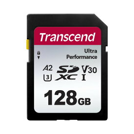 【4/25限定！抽選で100%P還元+10％OFFクーポン】Transcend SDXCカード 128GB UHS-I U3 V30 A2 TS128GSDC340S【ネコポス対応】