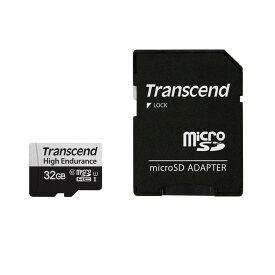 【最大3500円OFFクーポン配布中】microSDHCカード 32GB Transcend Class10 UHS-I U1 高耐久 ドライブレコーダー セキュリティカメラ SDカード変換アダプタ付 TS32GUSD350V【ネコポス対応】