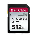 Transcend SDXCカード 512GB UHS-I U3 V30 A2 TS512GSDC340S【ネコポス対応】