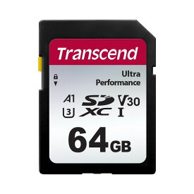 【最大3000円OFFクーポン配布中】Transcend SDXCカード 64GB UHS-I U3 V30 A1 TS64GSDC340S【ネコポス対応】