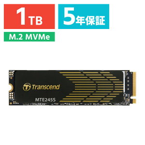 yő2000~OFFN[|zzzM.2 SSD 1TB Type2280 ő]x5300MB/s NVMe1.4 PCIe4.0×4 Жʎ Transcend TS1TMTE245S