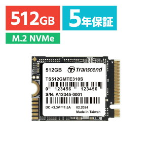 yő2000~OFFN[|zzzSSD M.2 512GB NVMe PCIe Gen4×4 Type 2230  Read 3300MB/s SLCLbV MTE310S Transcend TS512GMTE310SylR|XΉz