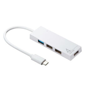 【訳あり 新品】USB Type C コンボハブ 4ポート ホワイト USB-3TCH7W サンワサプライ ※箱にキズ、汚れあり