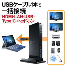 【訳あり 在庫処分】USB 3.1ドッキングステーション HDMI出力 4K対応 有線LAN USB-CVDK4 サンワサプライ
