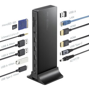 yő2000~OFFN[|zzzhbLOXe[V HDMI2 2ʏo͑Ή USB-Cڑ c^X^ht 4K/60HzΉ USB PD65W USB 10Gbps [dA_v^t A~ USB-CVDK16 TTvC