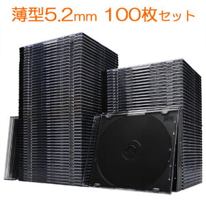 X[p[XDVD CD u[CP[X Blu-rayP[X BDP[X vP[X ubN ^5.2mm 100 EZ2-FCD031-100BK