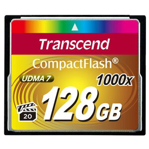Transcend �g�����Z���h �W���p�� �R���p�N�g�t���b�V���J�[�h 128GB 1000�{�� TS128GCF1000 �y�󒍔����i�z