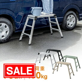 【スーパーSALE！限定価格】【一部カラーは予約受付中】足場台 脚立 洗車台 3段 高さ70cm ハイタイプ 耐荷重150kg 天板76cm×30cm 軽量3.8kg ステップ 車 幅広 アルミ 軽い 折りたたみ 洗車 耐荷重 EEX-KYA25