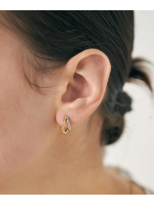 楽天市場】ダブルライン バイカラー ハグピアス ete エテ アクセサリー 