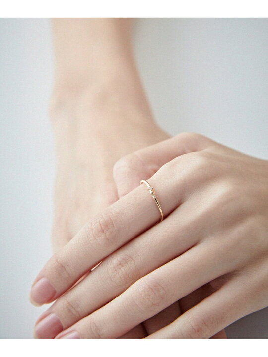 楽天市場】K10YG レイヤード ブラウンダイヤモンド リング ete エテ  