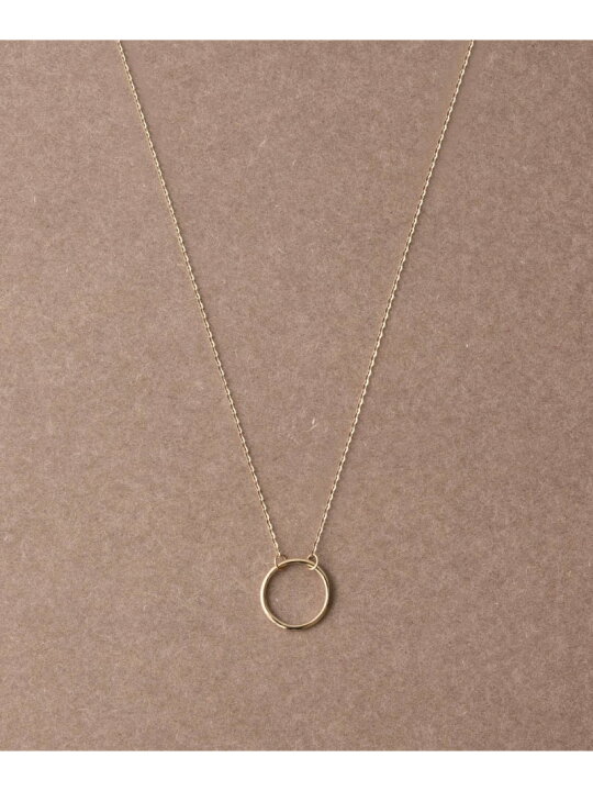 楽天市場】[トーン] K18RBG サークル ネックレス スキニー ete bijoux 