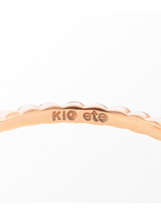 楽天市場】【anan×ete】K10PGパールピンキーリング”Love” ete エテ 