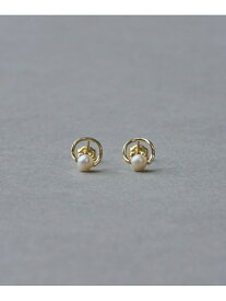 K10YG パール サークル ピアス ete エテ アクセサリー・腕時計 ピアス イエロー【送料無料】[Rakuten Fashion]