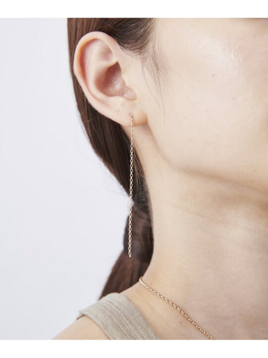 楽天市場】K18RBG トーン チェーン ロングピアス ete bijoux エテ 