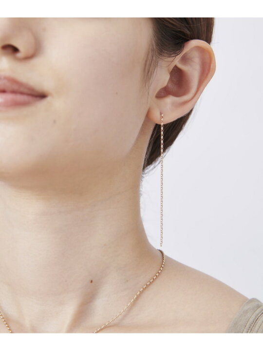 楽天市場】K18RBG トーン チェーン ロングピアス ete bijoux エテ