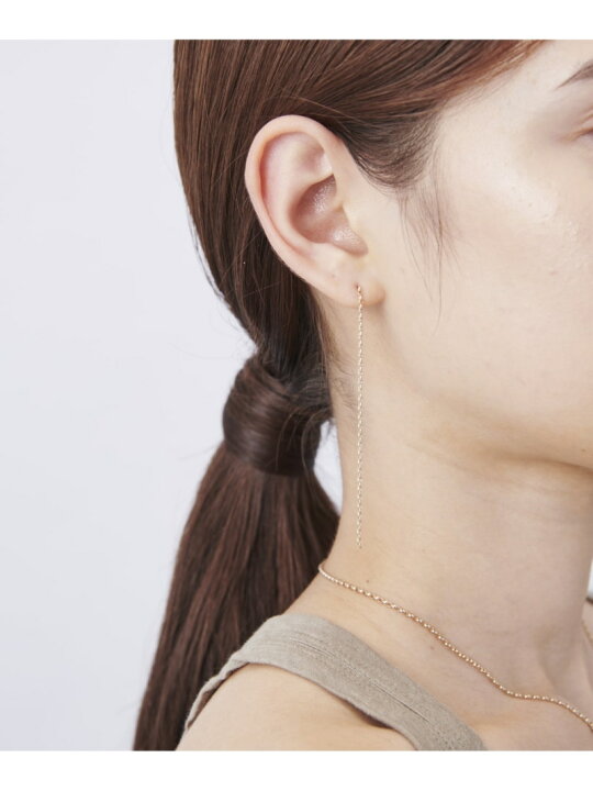 楽天市場】K18RBG トーン チェーン ロングピアス ete bijoux エテ 