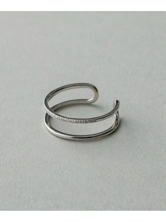 楽天市場】PT900 パーティクル ダブルライン リング ete bijoux エテ 