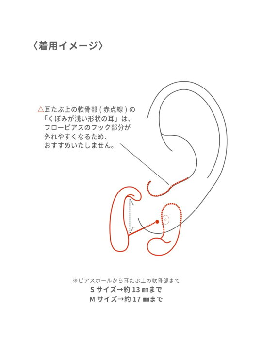楽天市場】フローピアス S ete エテ アクセサリー・腕時計 ピアス  