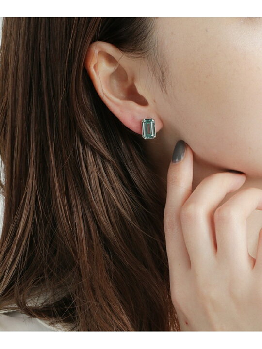 楽天市場】ビジュー イヤリング スクエア ete エテ アクセサリー 