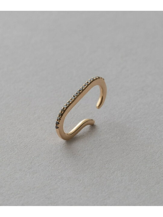 楽天市場】K10YG ブラックダイヤモンド ライナーカフ ete bijoux エテ 