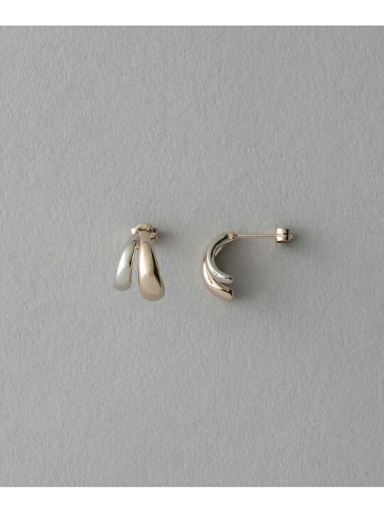 楽天市場】バイカラー ダブルライン ピアス ete エテ アクセサリー 