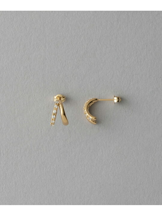 楽天市場】ビジュー ダブルライン ピアス ete エテ アクセサリー 