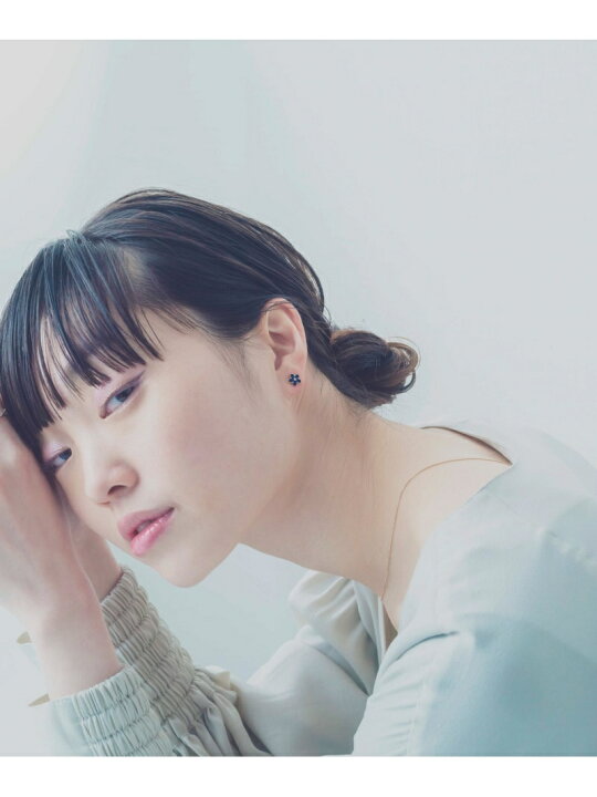 楽天市場】フローレット ネイビー ピアス ete エテ アクセサリー 
