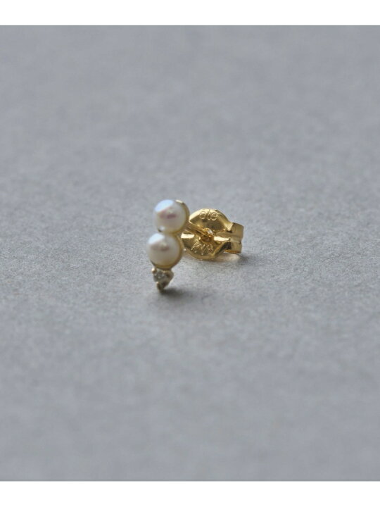 楽天市場】K10YG ダイヤモンド/パール ピアス ete エテ アクセサリー 