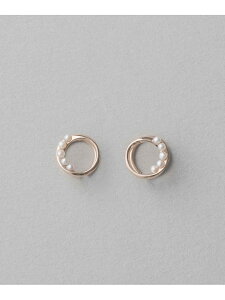 [Rakuten Fashion]K10MPG パール ループイヤリング ete エテ アクセサリー イヤリング ゴールド【送料無料】