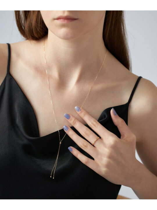 楽天市場】K10YG ループ ロングネックレス ete エテ アクセサリー  