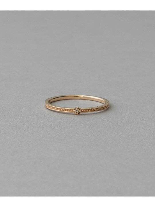 楽天市場】[レイヤード] K10YG ブラウンダイヤモンド リング ete エテ  