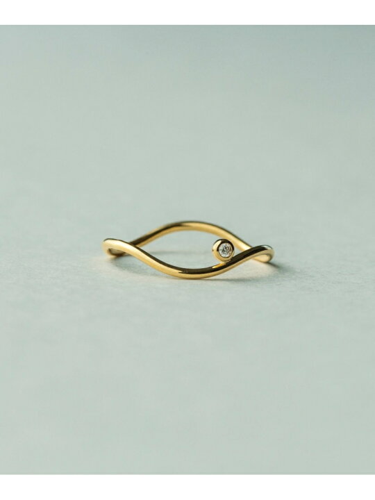 楽天市場】K18YG ドロー ダイヤモンド リング ete エテ アクセサリー  