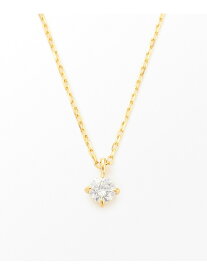 K18 ダイヤモンド 0.1ct ネックレス「ブライト」 ete エテ アクセサリー・腕時計 ネックレス ゴールド イエロー【送料無料】[Rakuten Fashion]