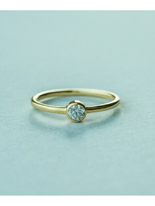 楽天市場】K18 ダイヤモンド 0.1ct リング「ブライト」 ete エテ  